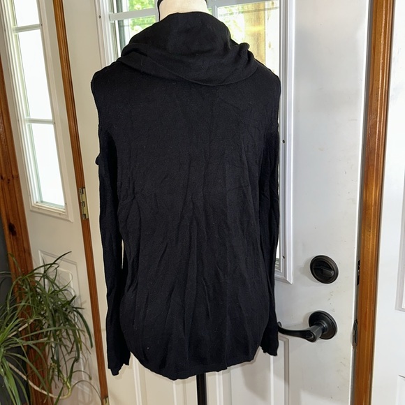 Buffalo David Bitton Cold Shoulder Cowl Neck Knit Sweater - Picture 2 of 6